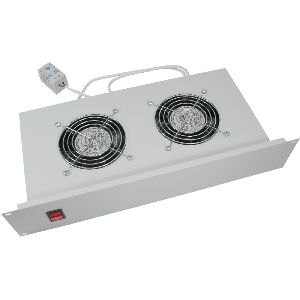 Triton RAC-CH-X01-A1 19&quot; Belüftungseinheit horizontal 2HE, 2 Lüfter, grau 01959O