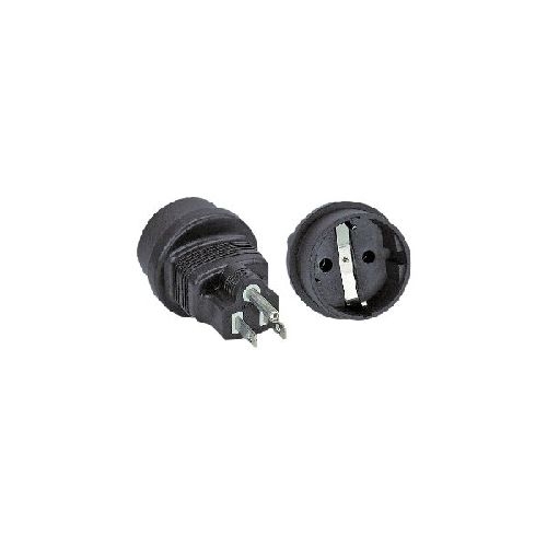 InLine® Reiseadapter, USA Stecker auf Schutzkontakt Buchse 16705