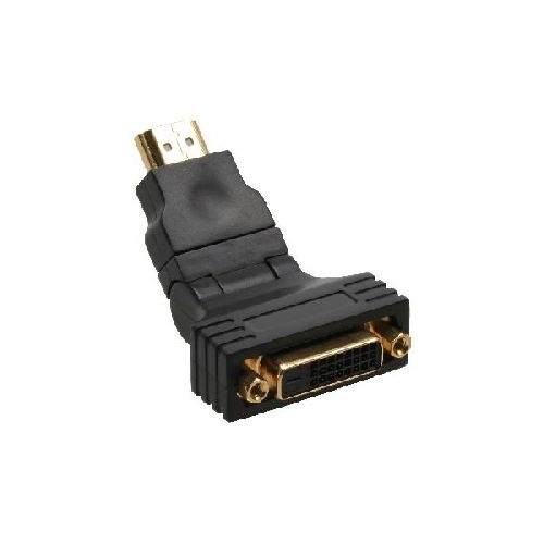 InLine® HDMI-DVI Adapter, 19pol Stecker auf 24+1 Buchse, mit 180° Winkel 17670W