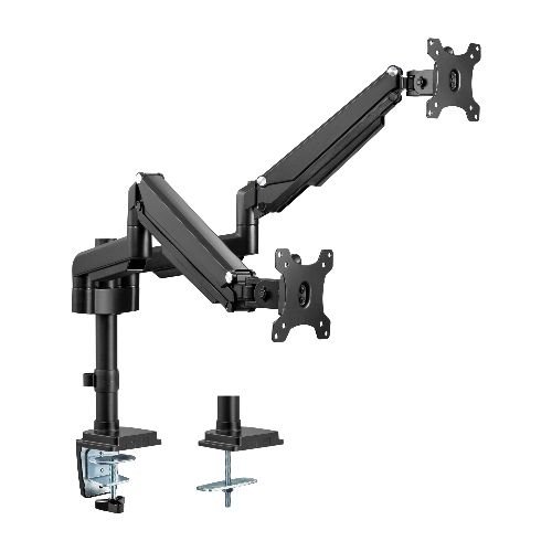 InLine® Tischhalterung mit Lifter, für zwei Monitore bis 82cm (32"), 9kg 23160B