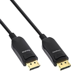 InLine® DisplayPort 1.4 AOC Kabel, 8K4K, schwarz, 10m 17210I
