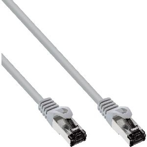 InLine® Patchkabel, S/FTP (PiMf), Cat.8.1, 2000MHz, halogenfrei, grau, 0,5m 78850