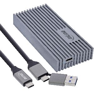 InLine® USB4-Gehäuse, USB-C zu M.2 NVMe SSD, 40Gb/s, Aluminium 00031J