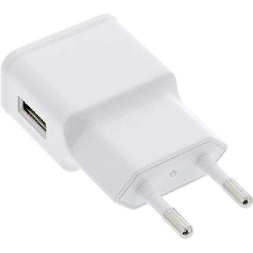 InLine® USB Ladegerät Single, Netzteil, 100-240V zu 5V/1,2A, weiß 31504W