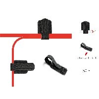 Label-The-Cable Wall, LTC PRO 3110, Klett-Kabelhalter, 50er-Pack, schwarz 59935F