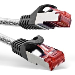 InLine® Patchkabel, S/FTP (PiMf), Cat.6, 250MHz, PVC, Kupfer, transparent, 0,3m 76433T