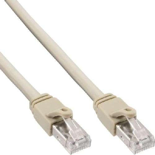 InLine® Patchkabel, S/FTP (PiMf), Cat.6 zertifiziert, PVC, Kupfer, grau, 2m 76702A