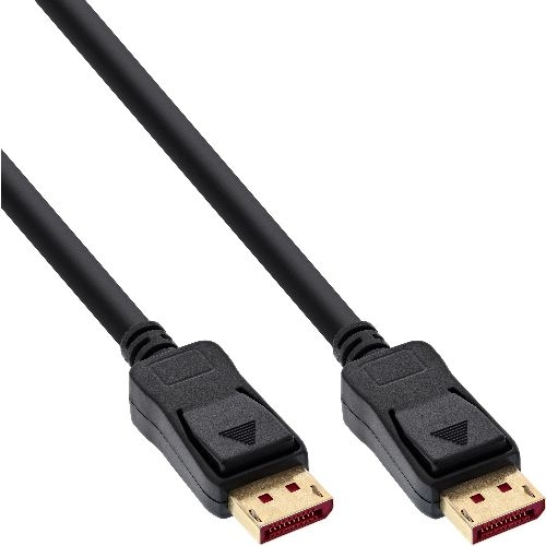 InLine® DisplayPort 1.4 Kabel, 8K, schwarz, vergoldete Kontakte, 5m 17205P
