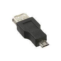 InLine® Micro-USB Adapter, Micro-B Stecker an USB A Buchse 31604