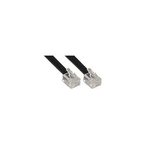 InLine® Modularkabel, RJ12, Stecker / Stecker, 6adrig, 6P6C, 10m 18840