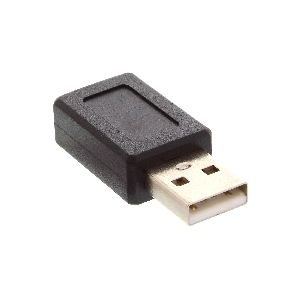 InLine® USB 2.0 Adapter, Stecker A auf Mini-5pol Buchse 33500A