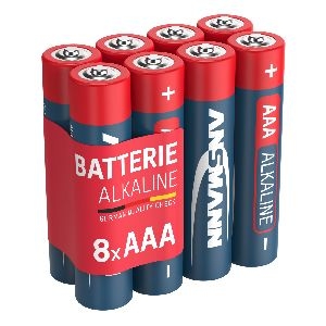 ANSMANN 5015360 RED Alkaline-Batterie, Micro (AAA), LR03, 8er Pack 01059B