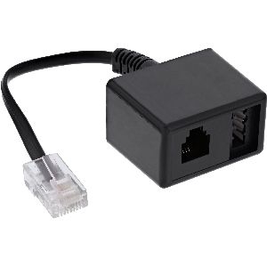 InLine® TAE Adapterkabel RJ45 Stecker auf TAE-N &amp; RJ11 Buchse 69943