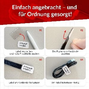 Label-The-Cable LTC MINI TAGS Kabeletiketten 10er Set bunt 59931M