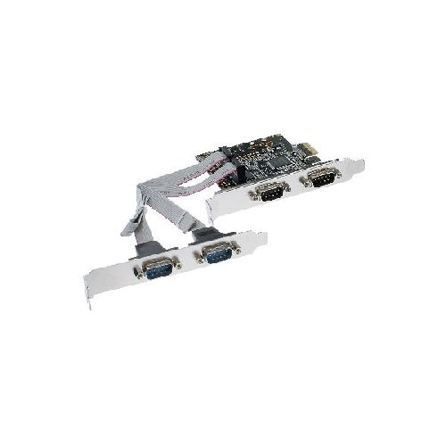 InLine® Schnittstellenkarte, 4x Seriell 9-pol, PCIe (PCI-Express) 76623C