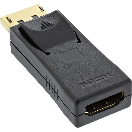 InLine® DisplayPort Adapter, DP auf HDMI, 4K2K, mit Audio, schwarz 17198J