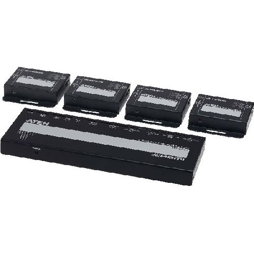 ATEN VS1824KIT Video-Splitter 4-fach 4K HDMI über Cat.6, mit Empfängern 57838F