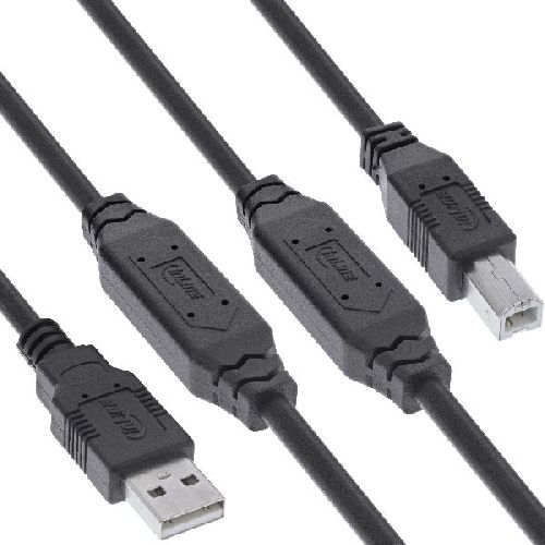 InLine® USB 2.0 Aktiv-Kabel, USB-A Stecker zu USB-B Stecker, 20m 34513A