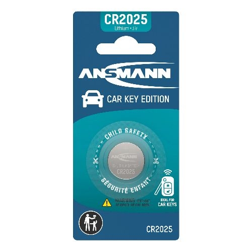 ANSMANN 1516-0263 CR2025 Autoschlüssel Car key Lithium Knopfzelle 1er Blister 01043D