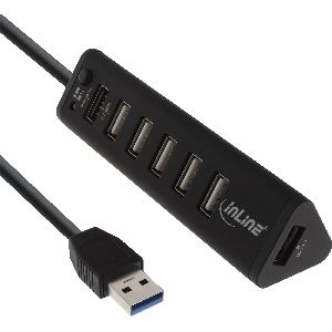 InLine® Smart Hub, 7-fach USB 3.0 / 2.0 Hub mit Schnelllade-Anschluss 66763