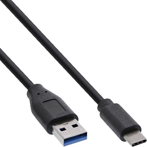 InLine® USB 3.2 Gen.1x2 Kabel, USB-C Stecker an A Stecker, schwarz, 1m 35711