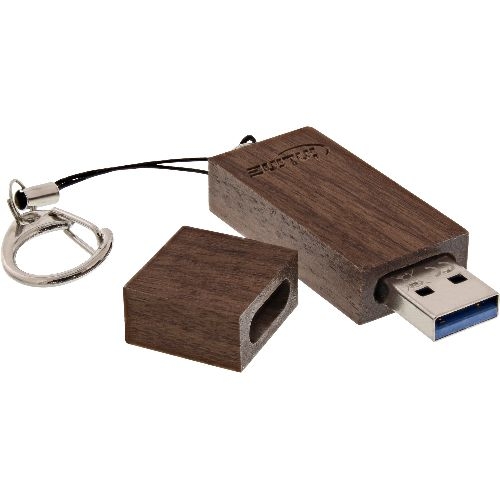 InLine® woodstick USB 3.0 Speicherstick, Walnuss, 64GB 35064W