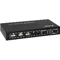 InLine® KVM Desktop Switch, 2-fach, HDMI 4K2K, USB 2.0 Hub, mit Audio 62602I