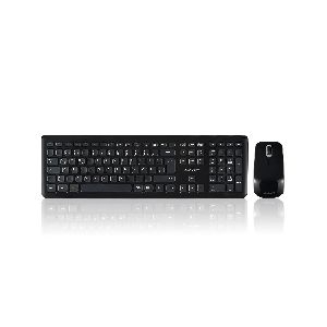 Perixx PERIDUO-703 B DE, Tastatur und Maus Set, schnurlos, schwarz 57215U