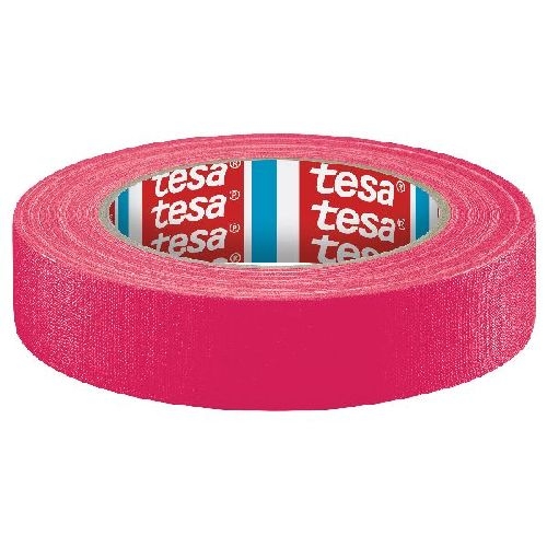 tesaband Gewebeband, 25m x 19mm, neonpink 11646C