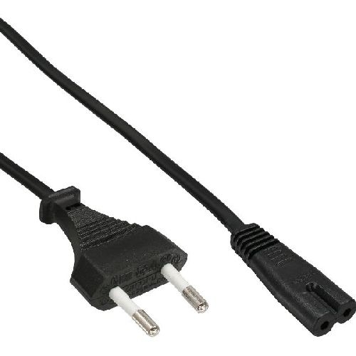 InLine® Netzkabel, Netzstecker CEE7/16 Schweiz auf Euro 8 C7 Stecker, 1,8m 16654Q