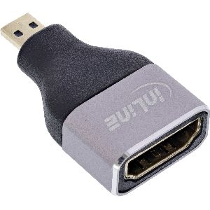 InLine® HDMI Adapter, HDMI A Buchse / Micro HDMI D Stecker, 8K UHD 17991B