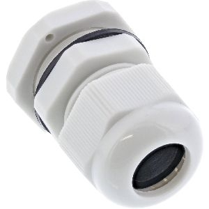 InLine® Kabeldurchführung PG 9 Nylon IP68 4-8mm, grau, 10 Stück 44011
