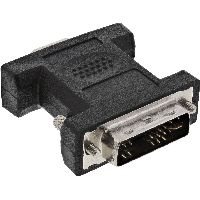 InLine 17780 InLine® DVI-A Adapter, Analog 12+5 Stecker auf 15pol HD Buchse (VGA)