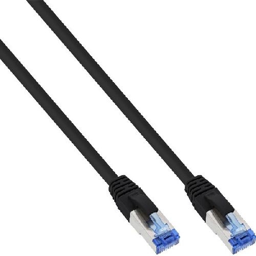 25er B-Pack InLine® Patchkabel, S/FTP (PiMf), Cat.6A, LSZH, CU, schwarz, 3m B-76803S