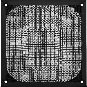InLine® Lüftergitter, Aluminium Filter, 140x140mm, schwarz 33372S