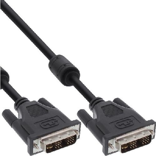 InLine® DVI-I Kabel, digital/analog, 24+5 Stecker / Stecker, Dual Link, 3m 17793