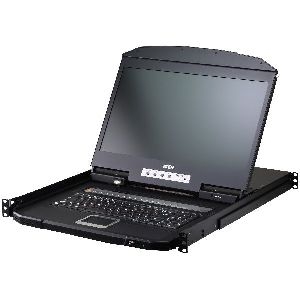 ATEN CL3716iNW FR KVM-IP-Switch 16-Port, 18,5-LCD-Konsole (USB HDMI) FR-Layout 60720C
