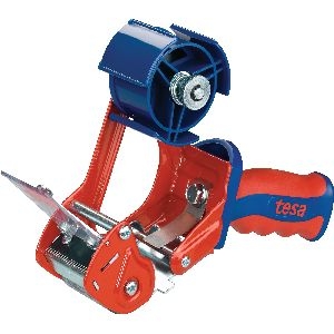 tesa 06400-00001-03 tesa® Packbandhandabroller Comfort, bis 66m x 50mm, rot/blau