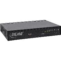 InLine® Gigabit Switch 8x, 10/100/1000, Desktop, Metall, lüfterlos, gesch. Ports 32308M