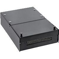 InLine® Anschlussdose Aufputz für 4x Keystone RJ45 Buchse, Metall, schwarz 76202X