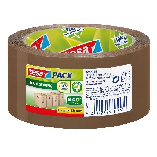 tesapack® Eco &amp; Strong, 66m x 50mm, braun 11640P