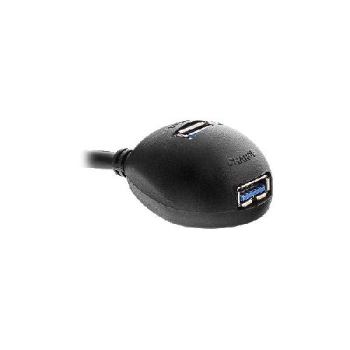 InLine® USB 3.2 Gen.1 Verlängerung, A Stecker auf 2x A Buchse, Standfuß, 1m 35651