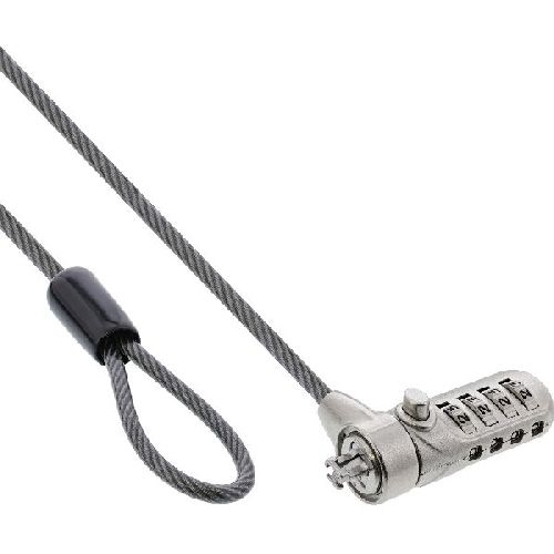InLine® Notebook Sicherheitsschloss, Zahlenkombination, 2m, 4,4mm 55702