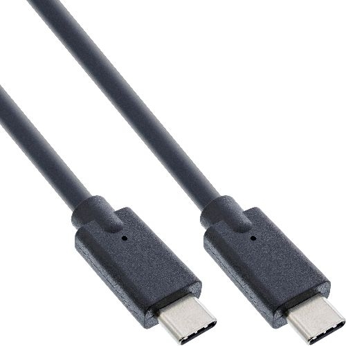 InLine® USB-C Kabel, USB 3.2 Gen.2x2, 20 Gb/s, 100 W, schwarz, 1,50 m 35704A