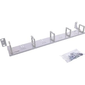 InLine® 19&quot; Kabelführungspanel, 1HE, 5 Kunststoffbügel, horizontal, grau 19110K