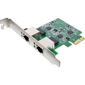 InLine® Dual Gigabit Netzwerkkarte, 2x RJ45 2.5Gb/s, PCIe x1, mit LP Slotblech 51126A