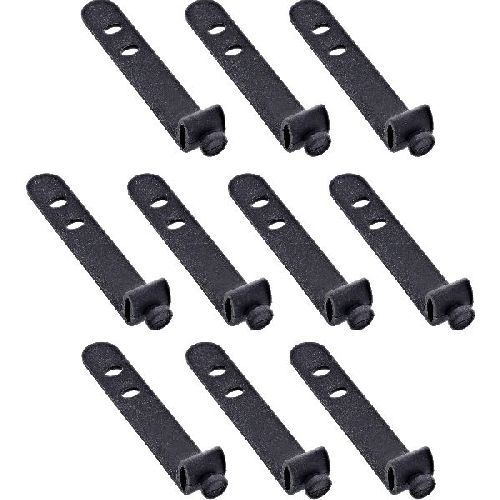 10er Pack InLine® Kabelbinder Silikon, wiederverschließbar, 65x10mm, schwarz 59972B