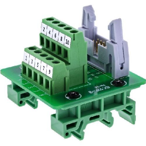 InLine® IDC 10 Buchse an Terminalblock, 5-polig, auf Platine 92504O