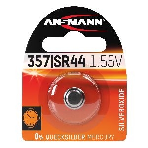 ANSMANN 1516-0011 Knopfzelle 357/SR44 1,55V Silberoxid 01076A