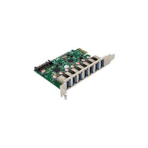 InLine® Schnittstellenkarte, 7x USB-A 3.2 Gen.1, PCIe, SATA Strom, VL805 76661L
